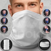 Hellgraues Multifunktionstuch