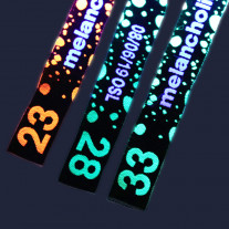 Neon-Festivalbänder gewebt 15mm
