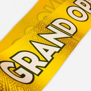 Eröffnungsband mit Aufdruck