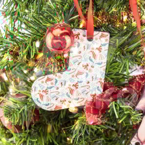 Christbaumanhänger mit eigenem Druck „Stiefel“