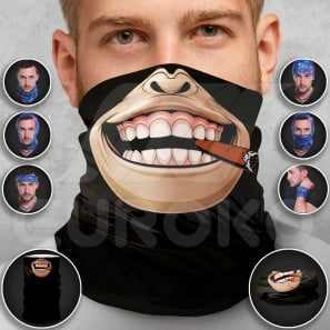 Pre-Finished Tube Scarf for Adults Halloween