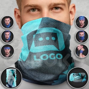 Multifunktionstuch mit Druck