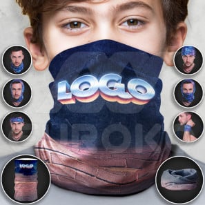 Schlauchtuch mit einem Druck für Kinder