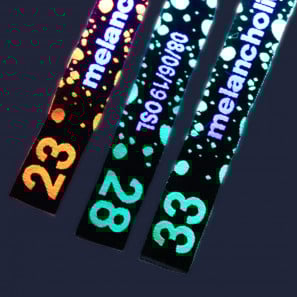 Neon Festivalbänder gewebt bedrucken