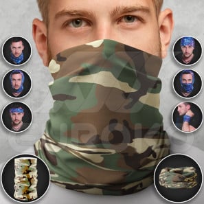 Pre-Produced Tube Scarf Military