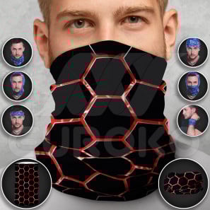 Tubular Scarf for Adults Hexagon