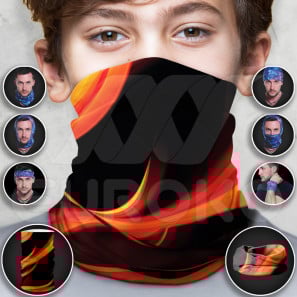 Tuch mit roter Flamme für Kinder