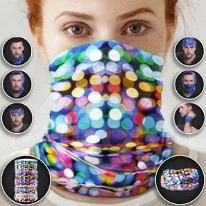 Pre-Finished Tube Scarf for Adults Halloween