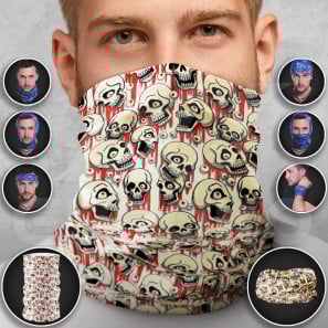Tubular Scarves for Adults Skull
