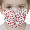 Face Mask for Kids Christmas red