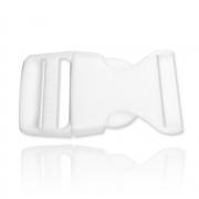 Kunststoff-Schnappverschluss - weiss (15mm)