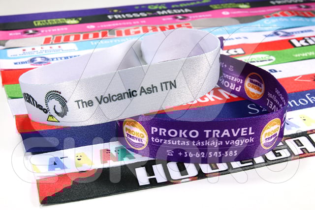 bedruckte Stoff Eintrittsbänder